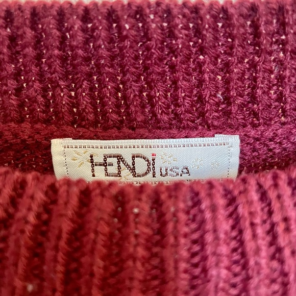 Red Trendy High-Low Knitted Sweater - HENDI - Picture 6 of 8